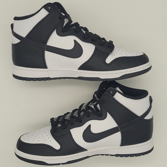 Nike Dunk High Retro Panda Black White DD1399-105 Men’s Size 11.5 - NEW - Picture 4 of 10